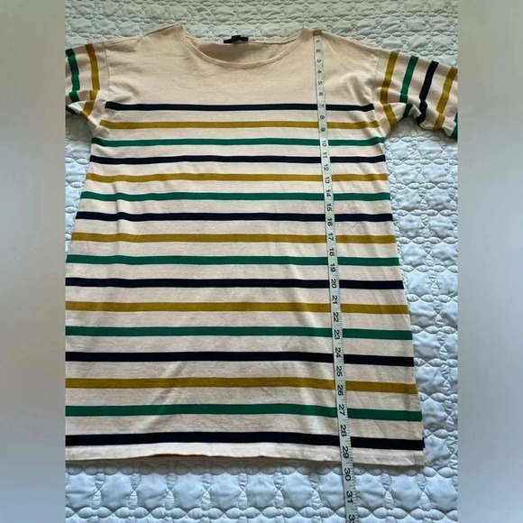 J. Crew Women's Striped Boat Neck Oversized Long Sleeve Tunic Top Size Small - Picture 9 of 14